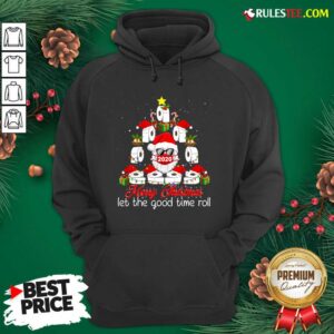 Alternative view of Pretty Merry Christmas Let The Good Time Roll Santa Face Mask 2020 Toilet Paper Xmas Tree Shirt