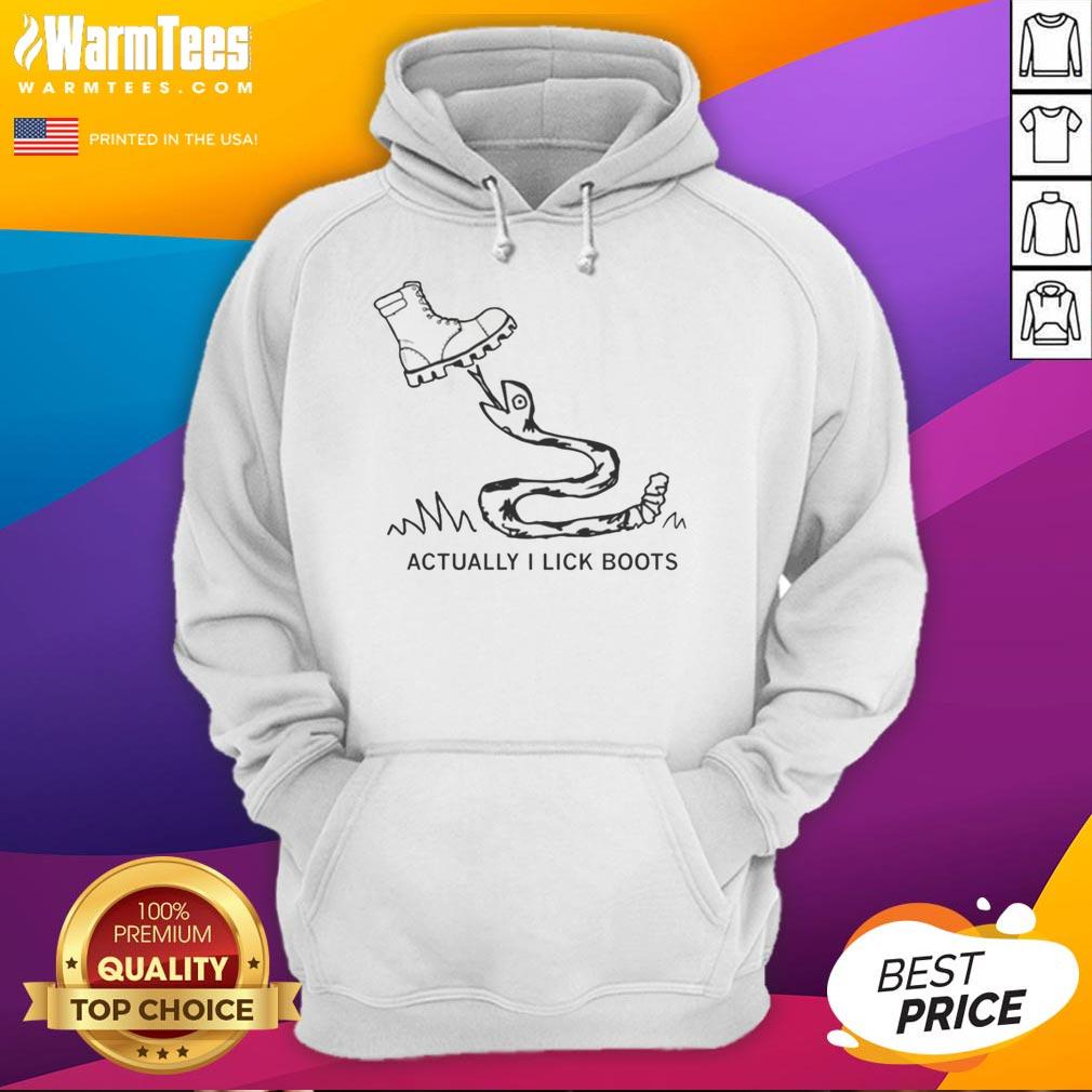 Premium Actually I Lick Boots T-Shirt - Image 2