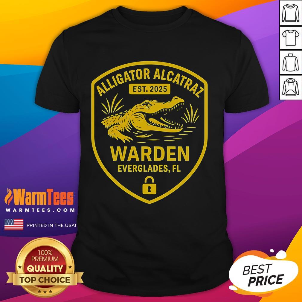 Premium Alligator Alcatraz Est Warden Everglades FL T-Shirt