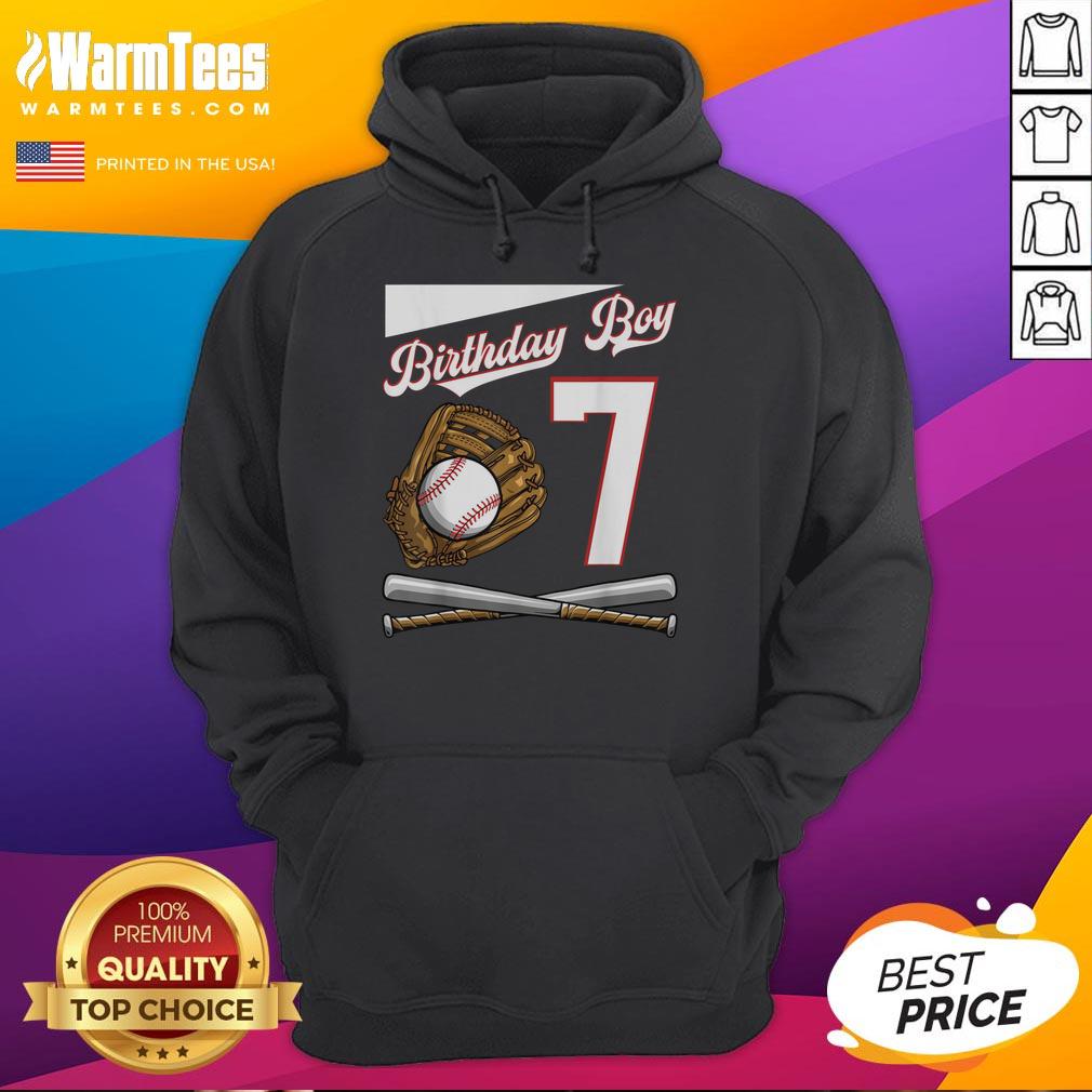Premium Birthday Boy 7 Baseball T-Shirt - Image 2