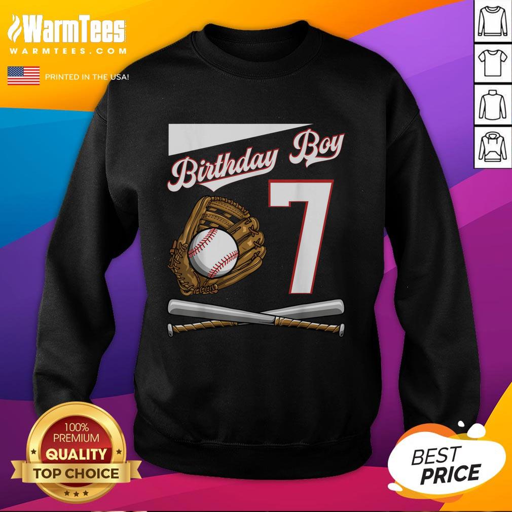 Premium Birthday Boy 7 Baseball T-Shirt - Image 5