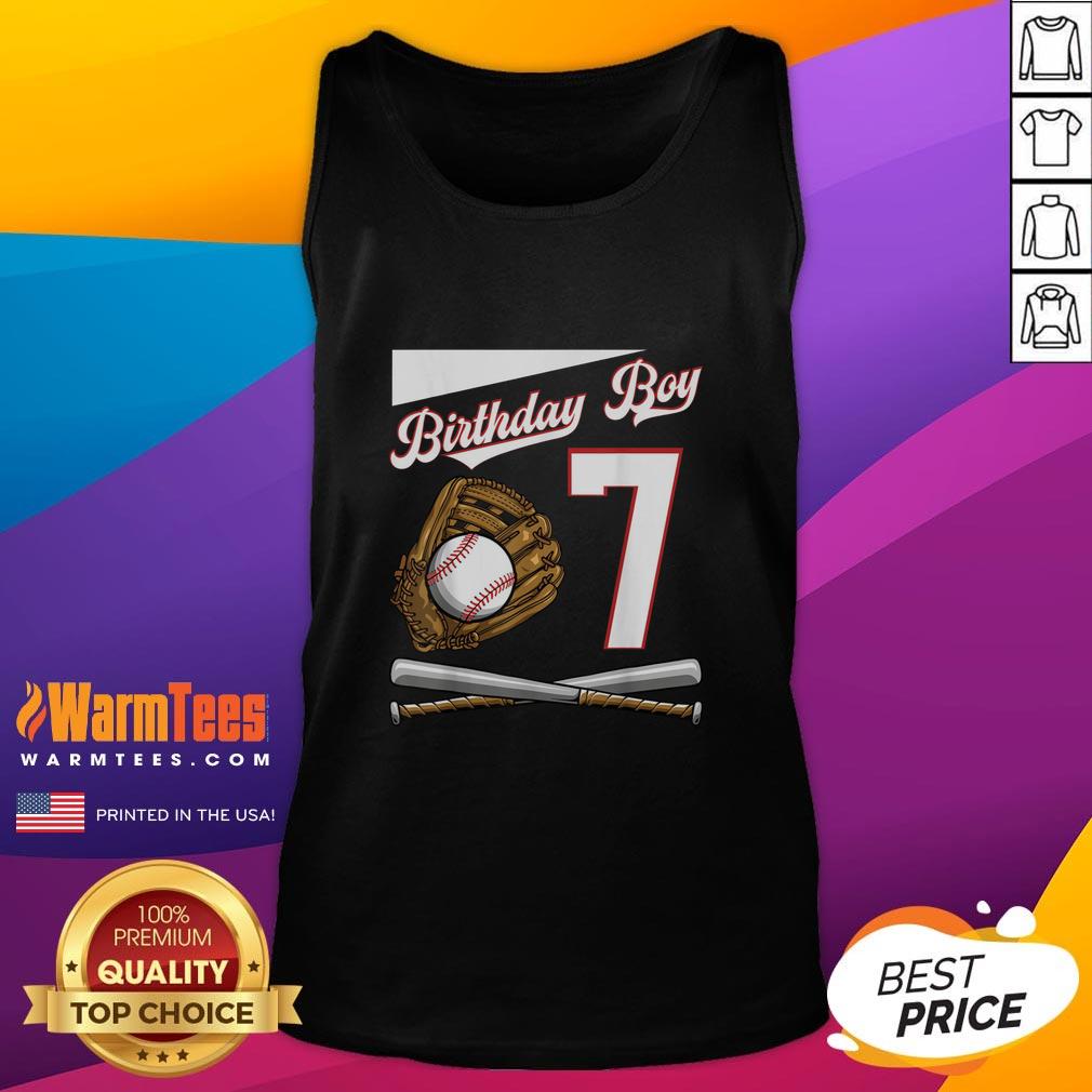 Premium Birthday Boy 7 Baseball T-Shirt - Image 4