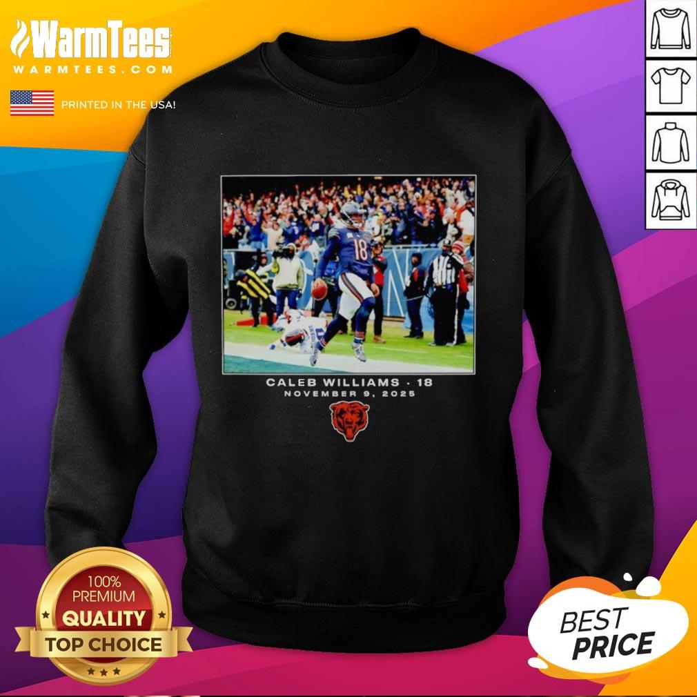 Premium Caleb Williams Chicago Bears NFL Flash Features Week 10 T-Shirt - Image 5