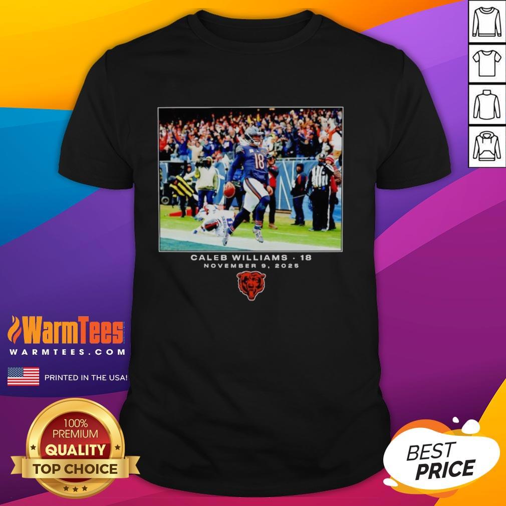 Premium Caleb Williams Chicago Bears NFL Flash Features Week 10 T-Shirt
