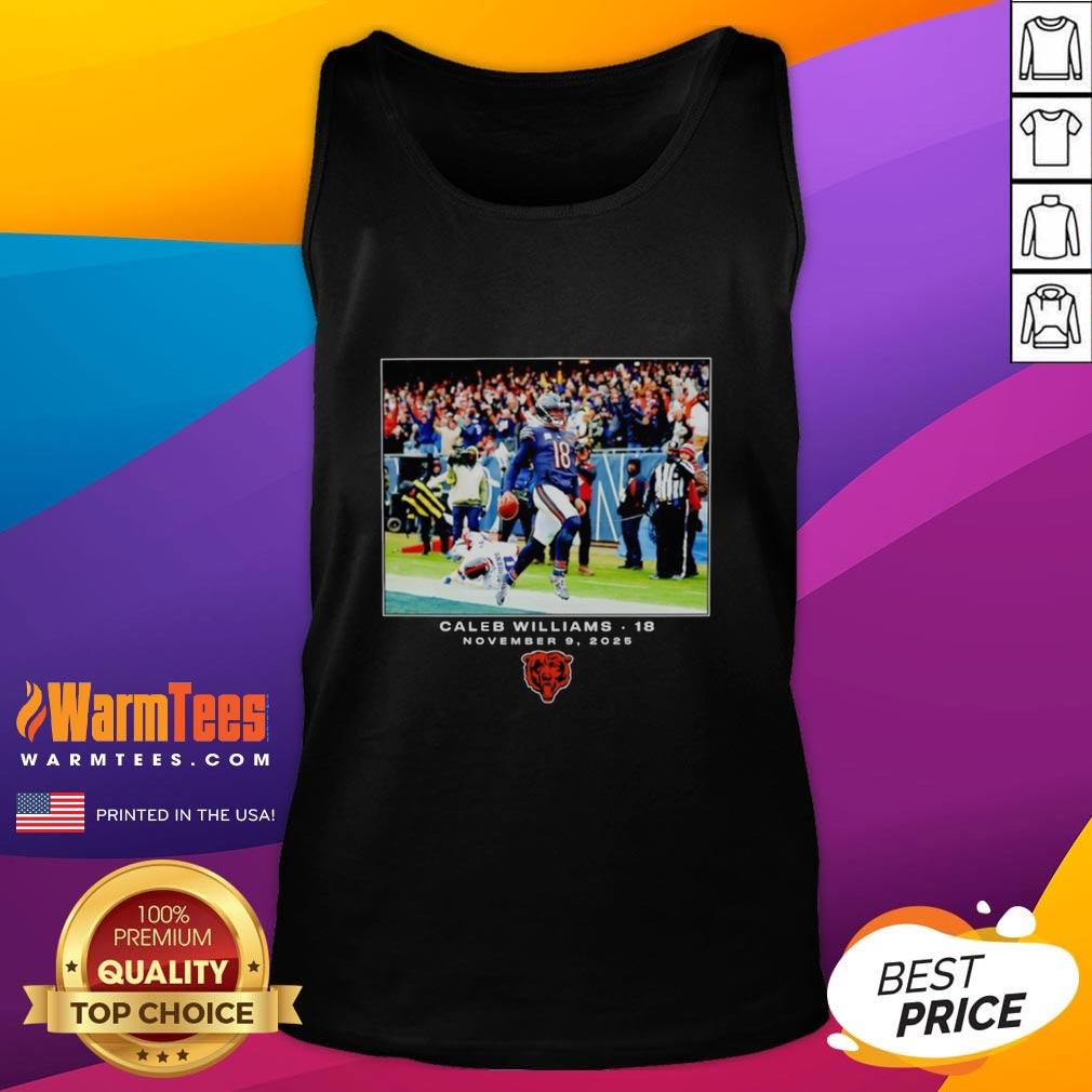 Premium Caleb Williams Chicago Bears NFL Flash Features Week 10 T-Shirt - Image 4