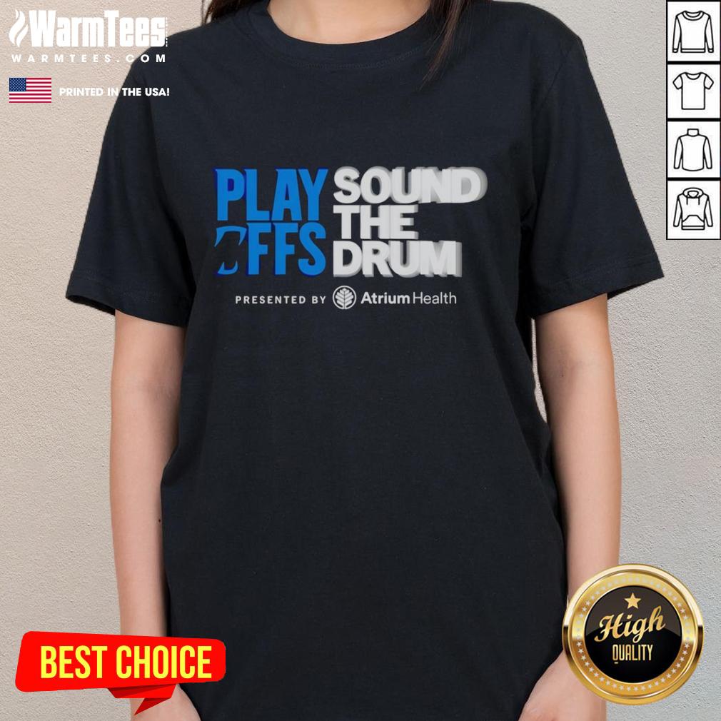 Premium Carolina Panthers Playoffs Sound The Drum T-Shirt - Image 3