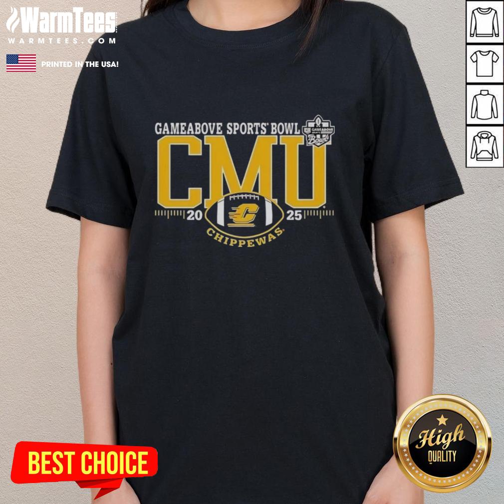 Premium Central Michigan Chippewas 2025 Gameabove Sports Bowl Logo T-Shirt - Image 3