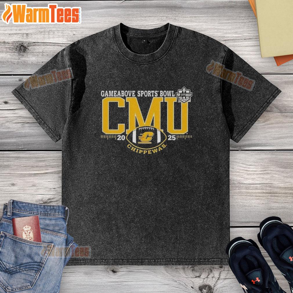 Premium Central Michigan Chippewas 2025 Gameabove Sports Bowl Logo T-Shirt - Image 6