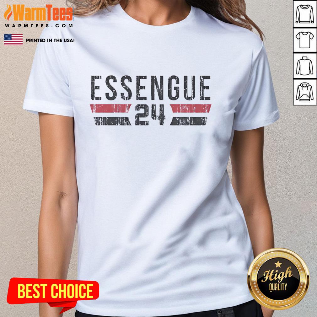 Premium Chicago Bulls Noa Essengue 24 Font T-Shirt - Image 3