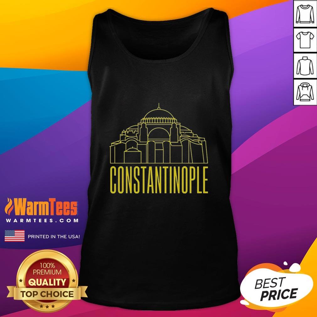 Premium Constantinople Hagia Sofia Line Art Ancient Architecture T-Shirt - Image 4
