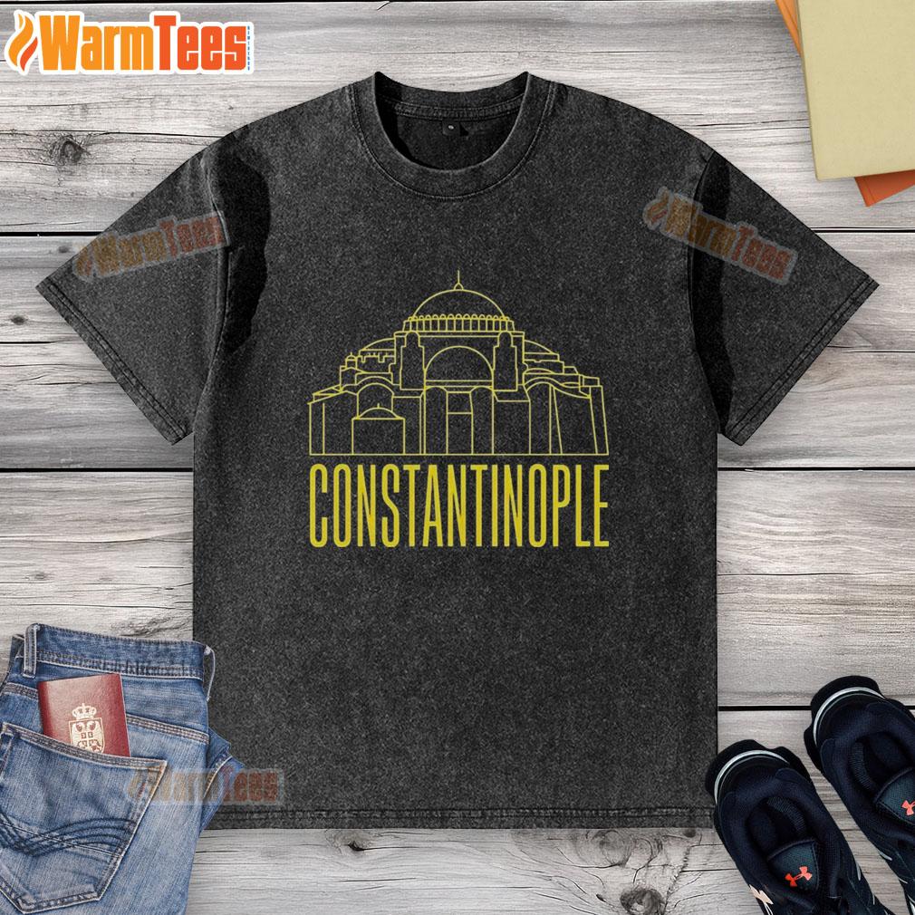 Premium Constantinople Hagia Sofia Line Art Ancient Architecture T-Shirt - Image 6