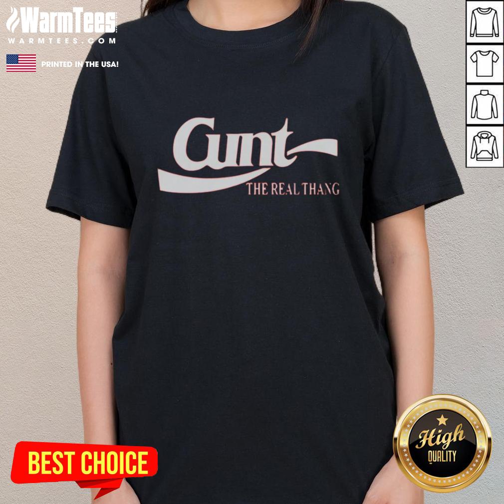 Premium Cunt The Real Thang Logo T-Shirt - Image 3