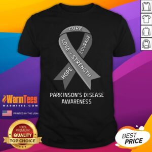 Premium Cure Love Strength Parkinson's Disease Awareness T-Shirt