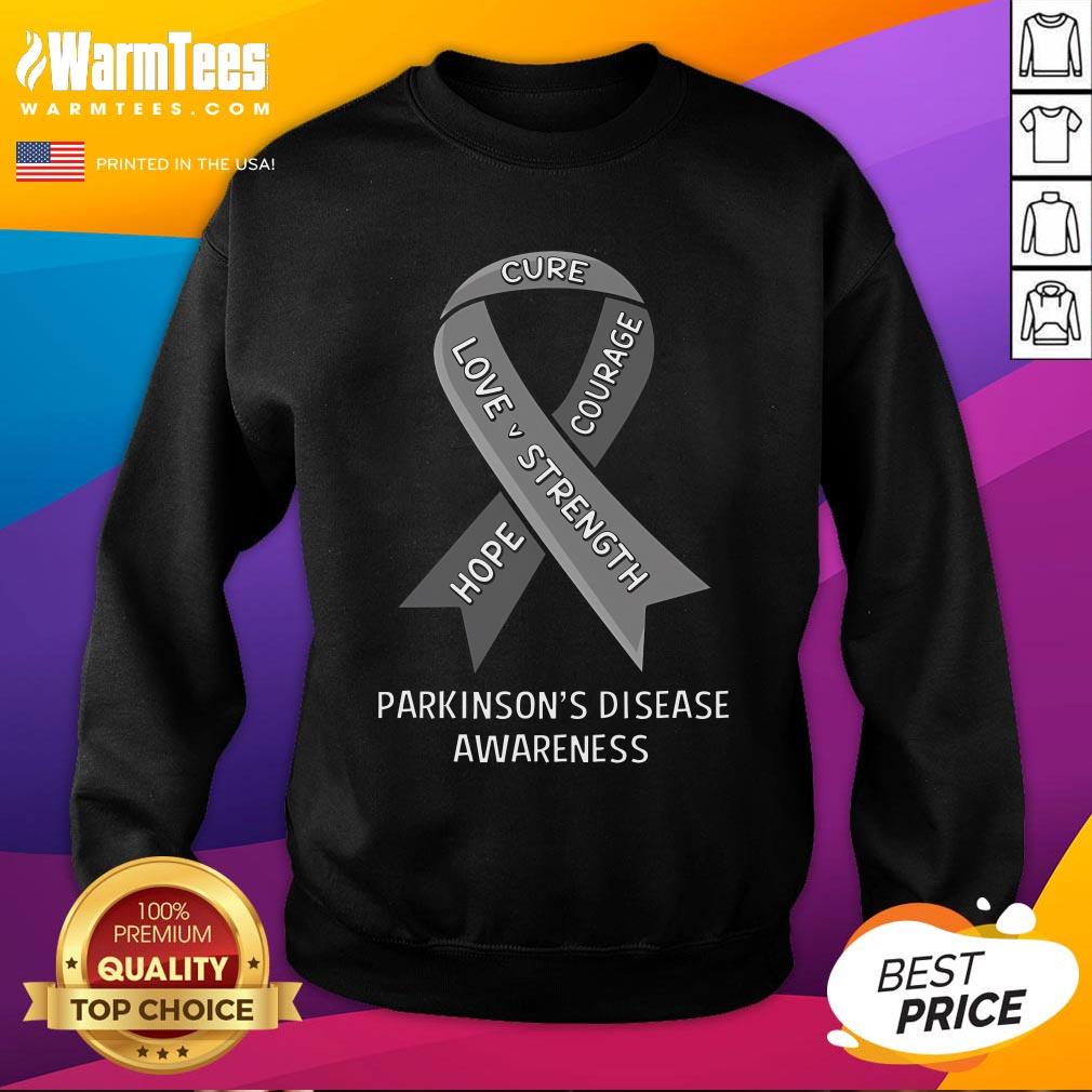 Premium Cure Love Strength Parkinson's Disease Awareness T-Shirt - Image 4