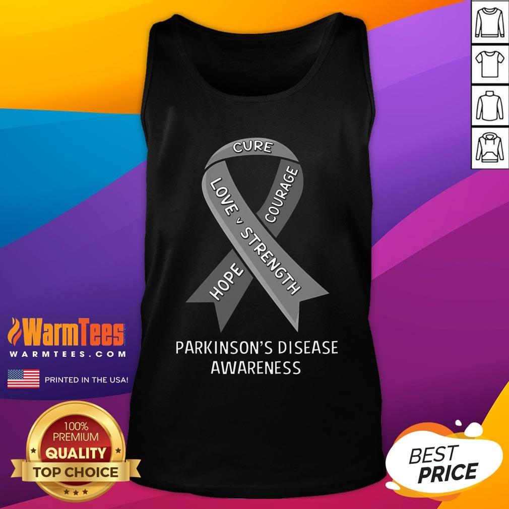 Premium Cure Love Strength Parkinson's Disease Awareness T-Shirt - Image 5