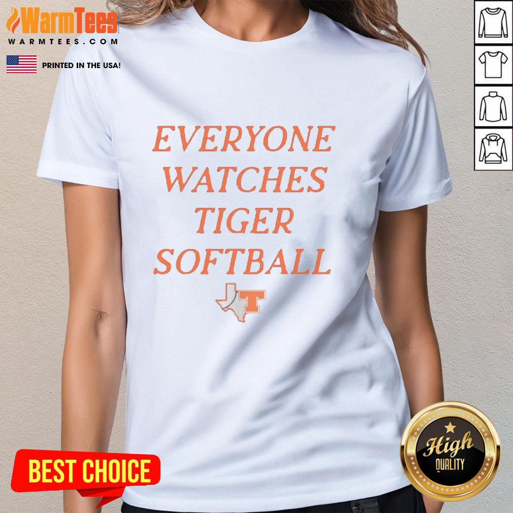 Premium Everyone Watches Tiger Softball T-Shirt - Image 3