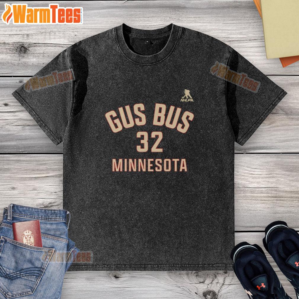 Premium Filip Gustavsson #32 Minnesota Wild Gus Bus Name And Number T-Shirt - Image 6