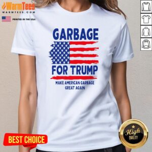 Alternative view of Premium Garbage For Trump 2024 Us Flag Funny Election Trump T-Shirt