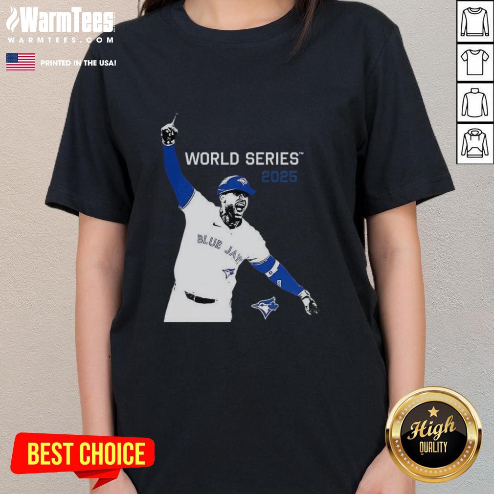 Premium George Springer Toronto Blue Jays Mbl World Series 2025 Player Graphic T-Shirt - Image 3