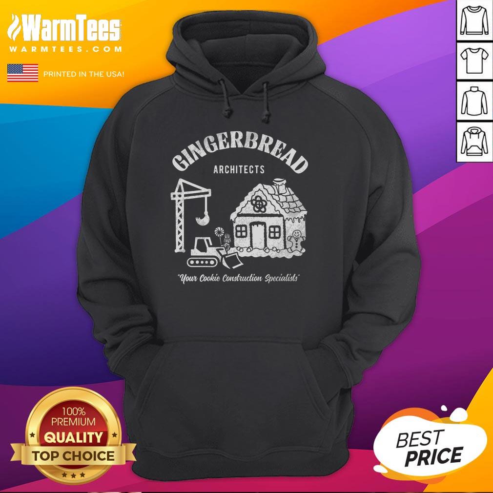 Premium Gingerbread Architects Your Cookies Construction Specialists T-Shirt - Image 2
