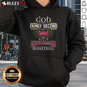 Alternative view of Premium God First Family Second Then South Carolina Gamecocks Basketball Limited Edition T-Shirt