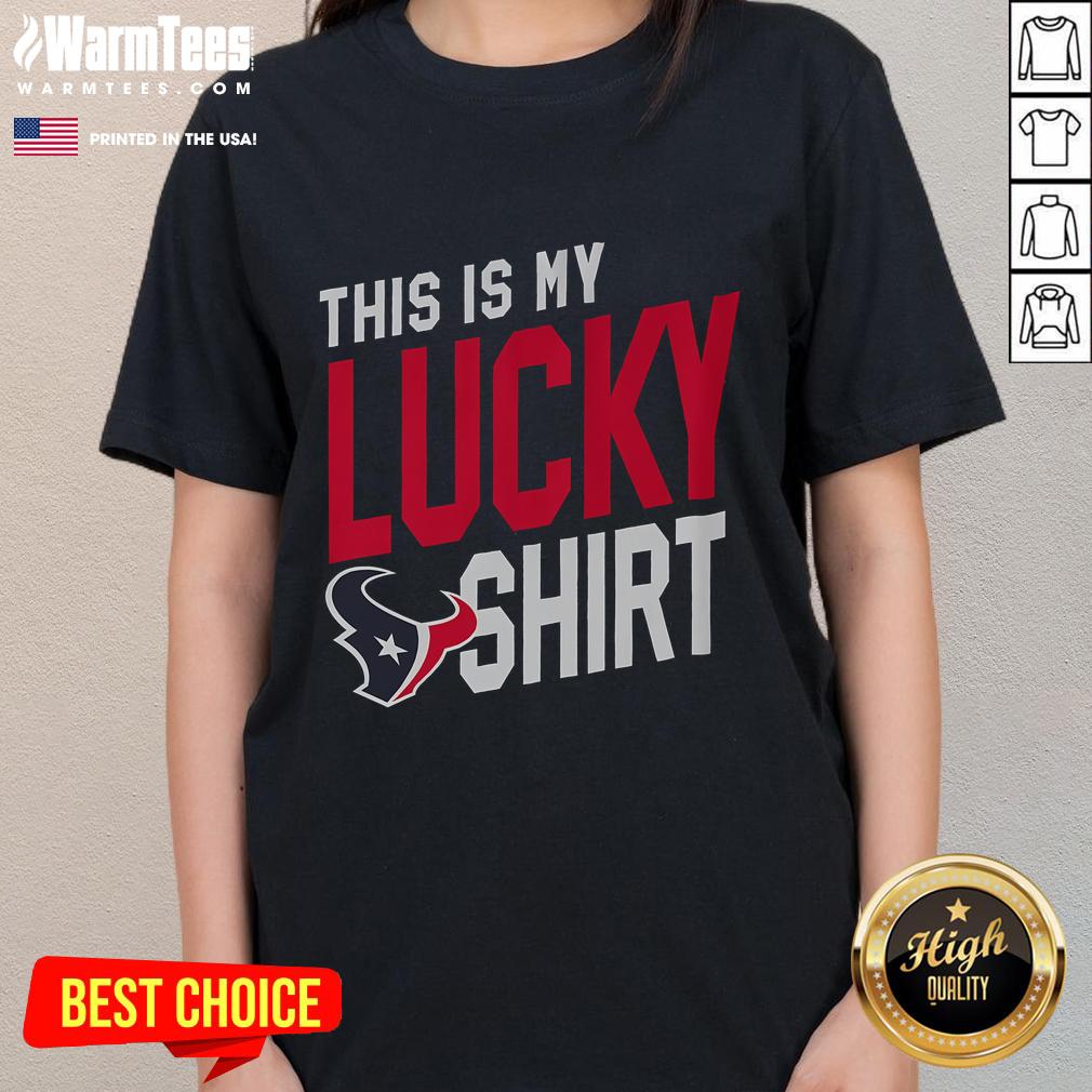 Premium Houston Texans This Is My Lucky T-Shirt - Image 3