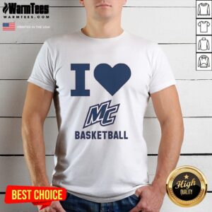 Premium I Love Merrimack Women's Basketball T-Shirt