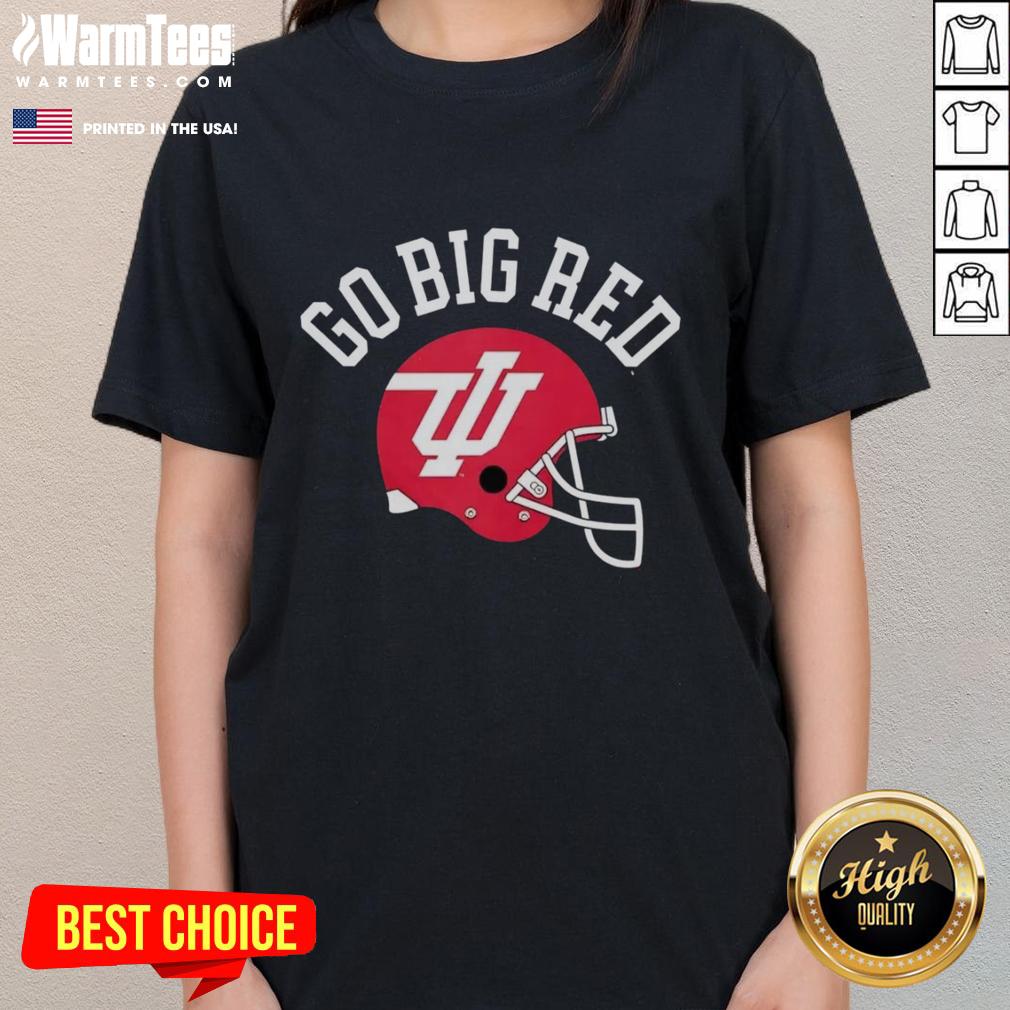 Premium Indiana Hoosiers Go Big Red Helmet T-Shirt - Image 3