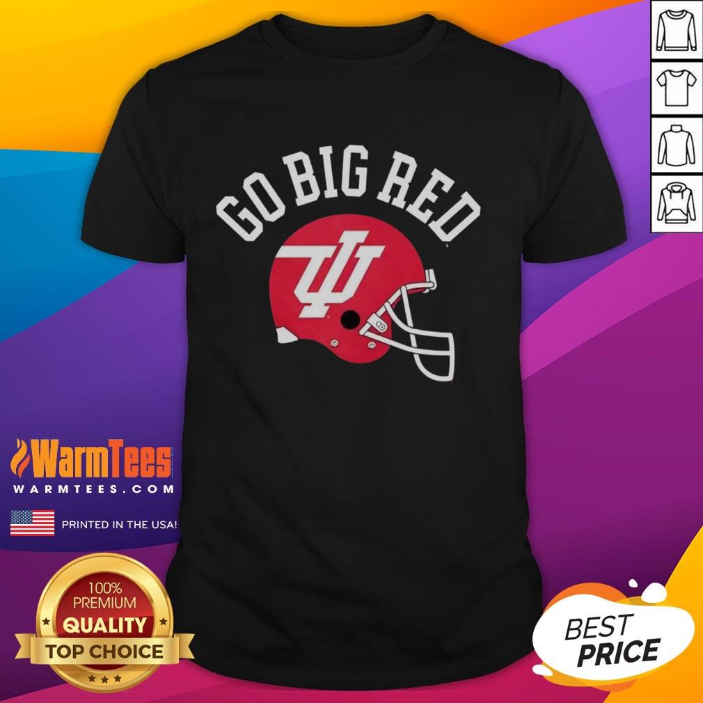 Premium Indiana Hoosiers Go Big Red Helmet T-Shirt