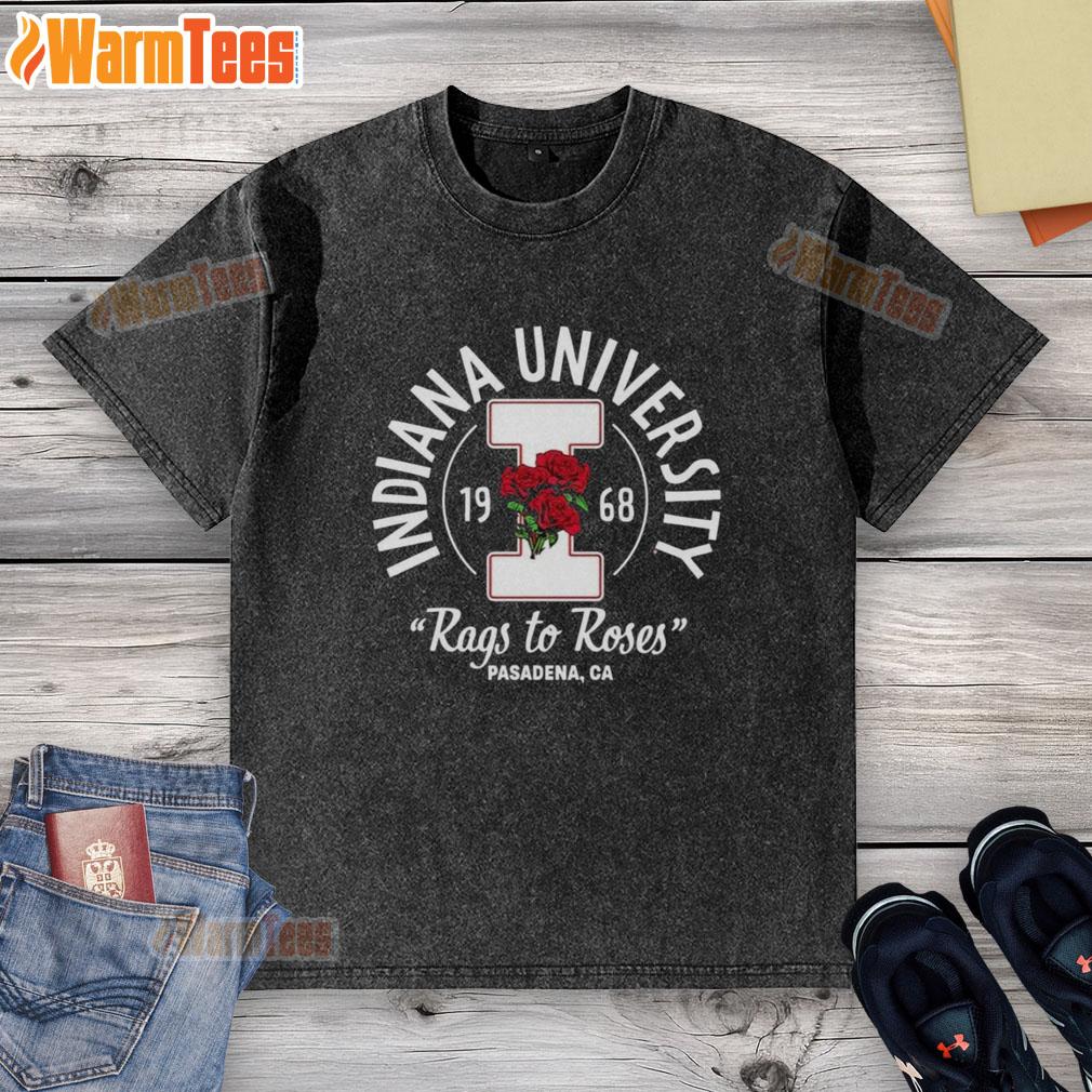 Premium Indiana Hoosiers Rags To Roses 1968 T-Shirt - Image 6