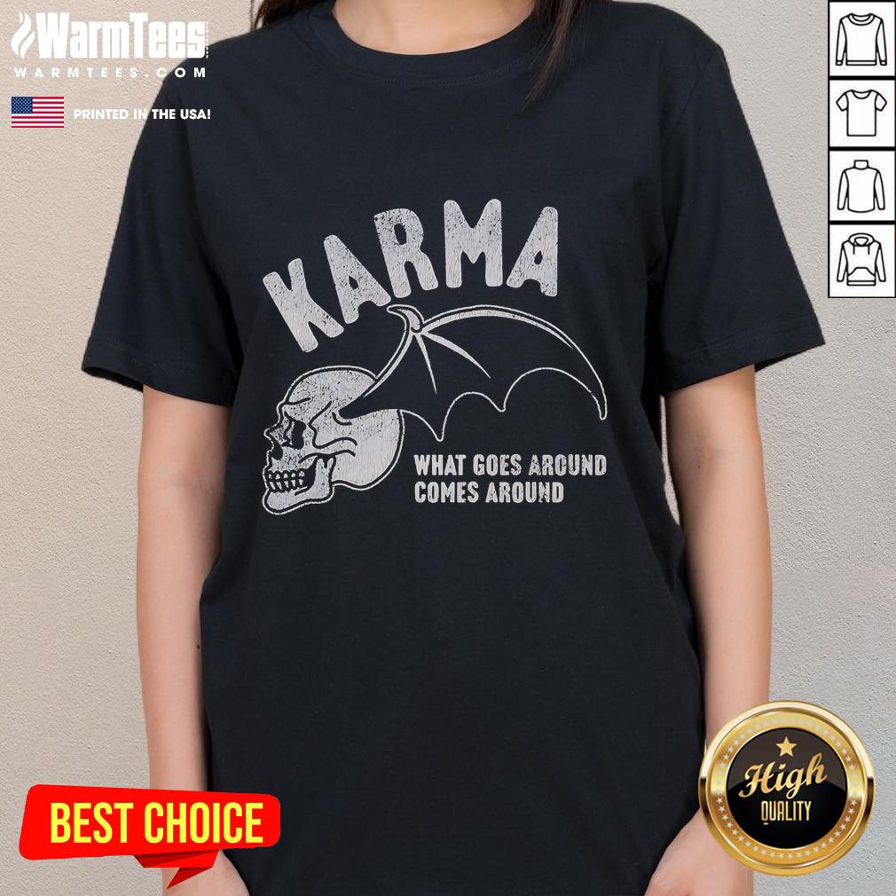 Premium Karma What Goes Around Comes Around T-Shirt - Image 3