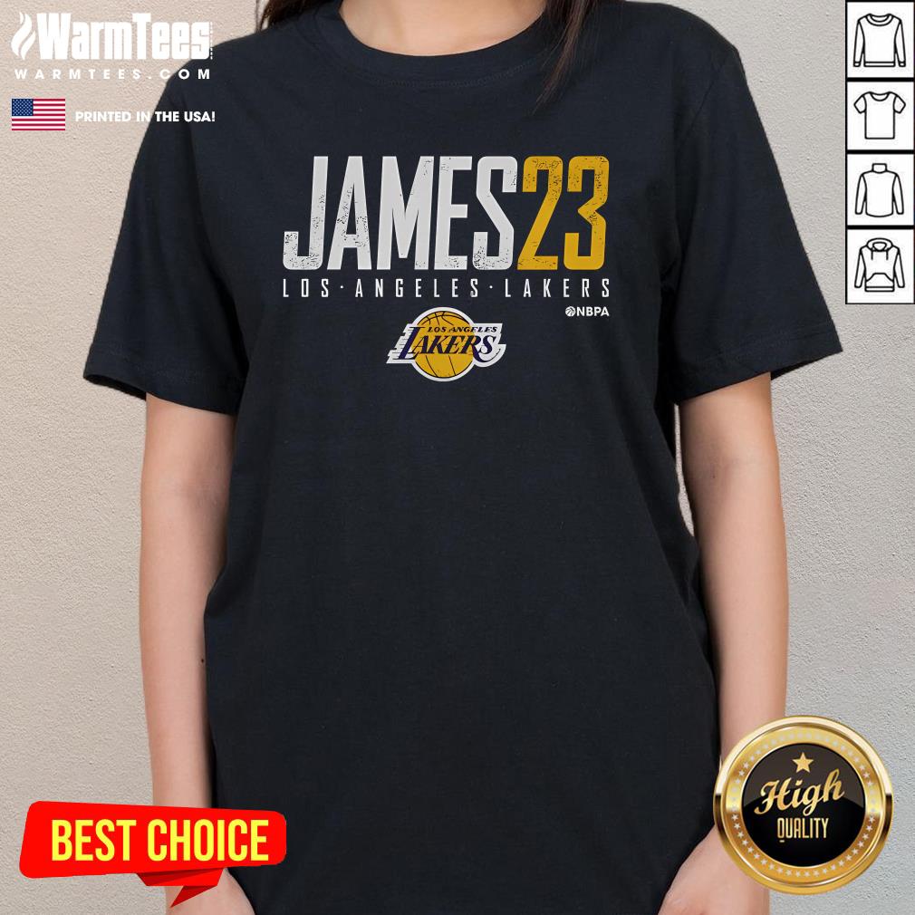Premium Lebron James Los Angeles Lakers Elite T-Shirt - Image 2