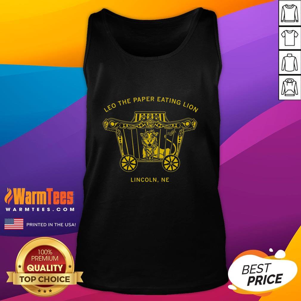 Premium Leo The Paper Eating Lion T-Shirt - Image 4