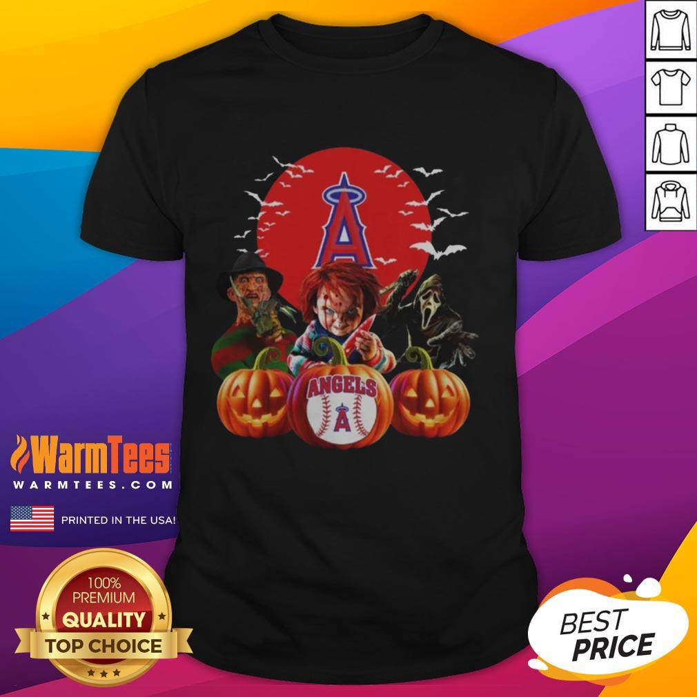 Premium Los Angeles Angels MLB Horror Movie Halloween T-Shirt