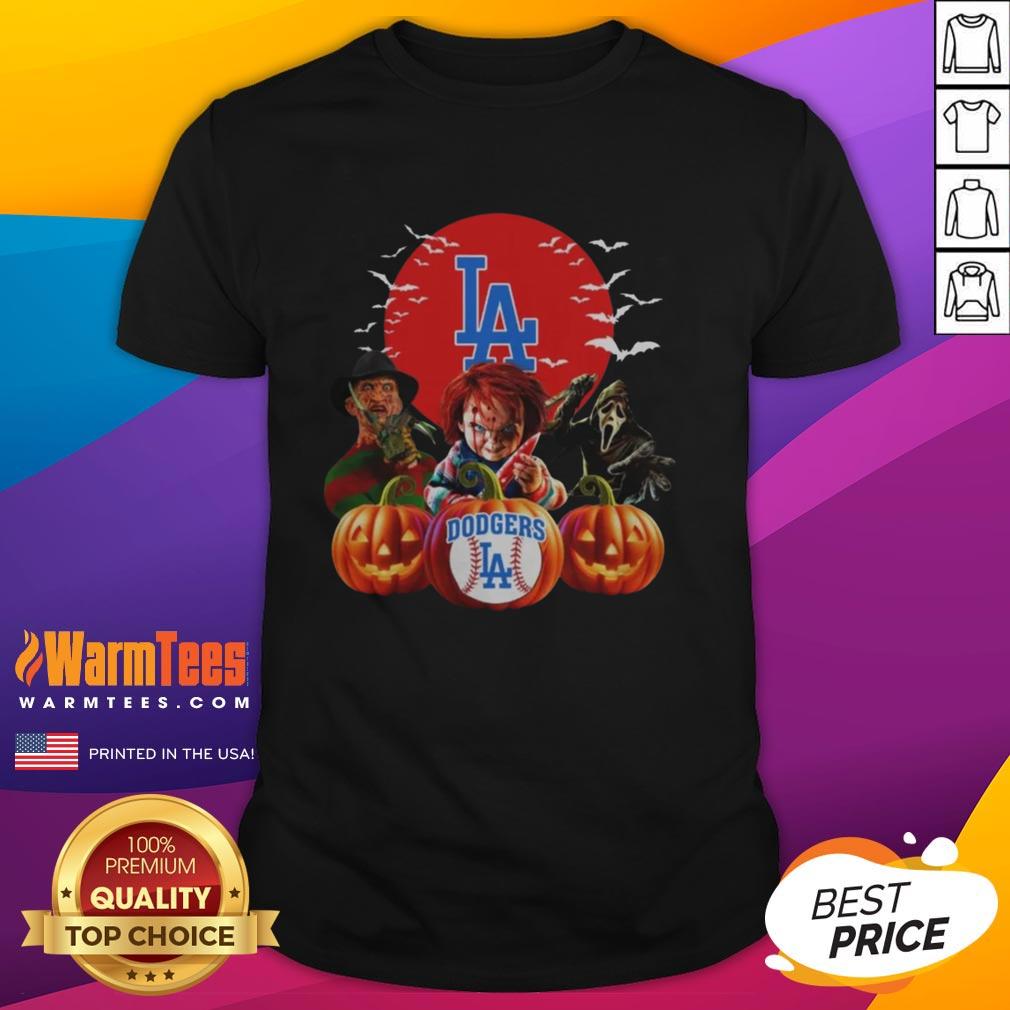 Premium Los Angeles Dodgers MLB Horror Movie Halloween T-Shirt