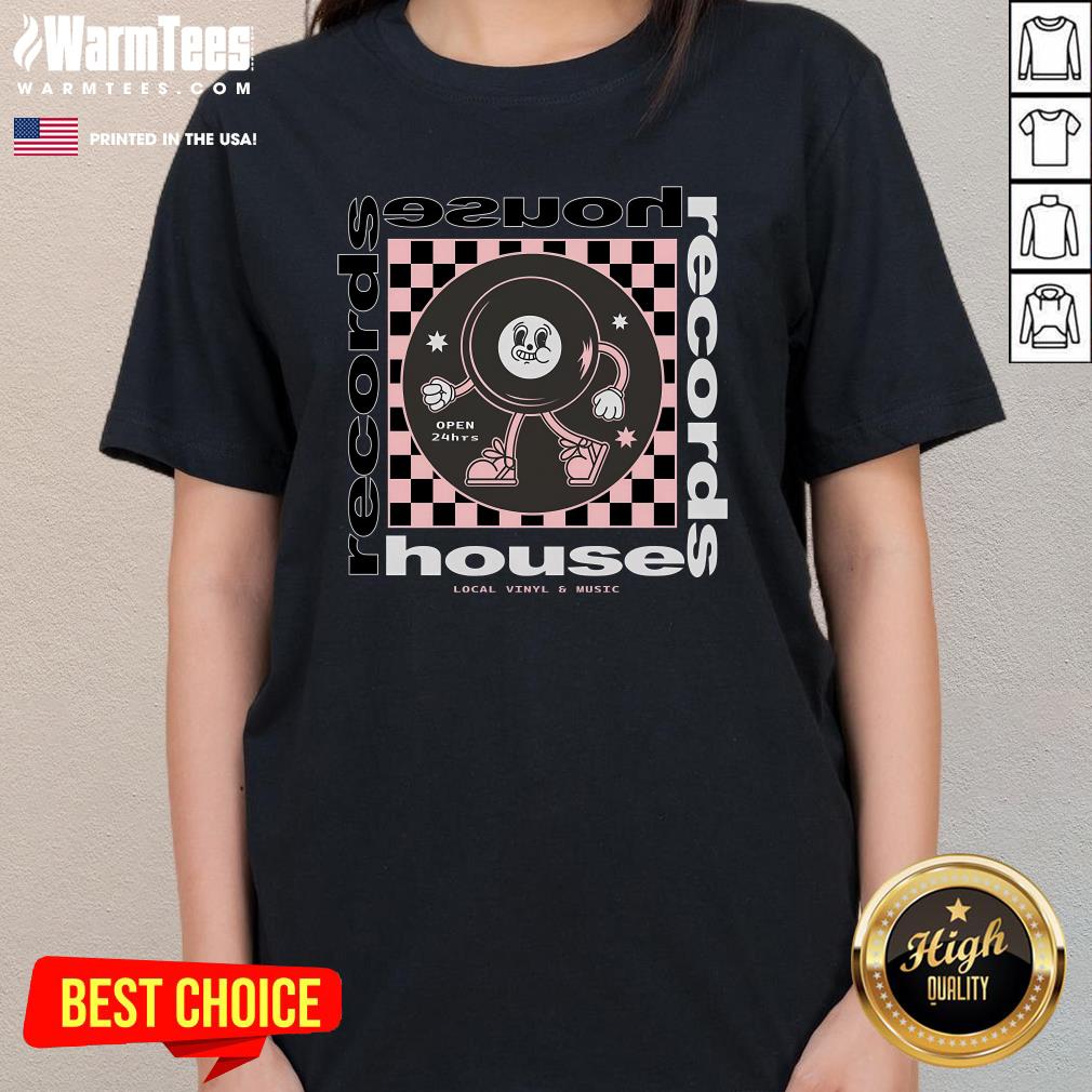 Premium Lost Gods House Record Vinyl T-Shirt - Image 2