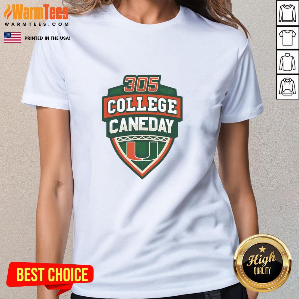 Premium Miami Hurricanes Football 305 College Caneday T-Shirt - Image 3