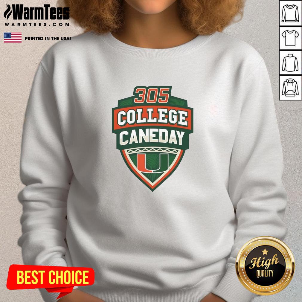 Premium Miami Hurricanes Football 305 College Caneday T-Shirt - Image 5