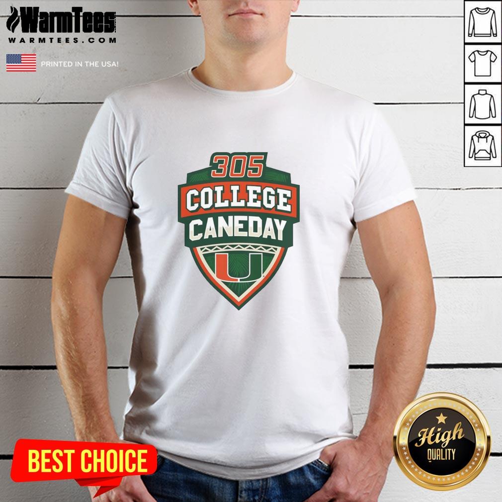 Premium Miami Hurricanes Football 305 College Caneday T-Shirt