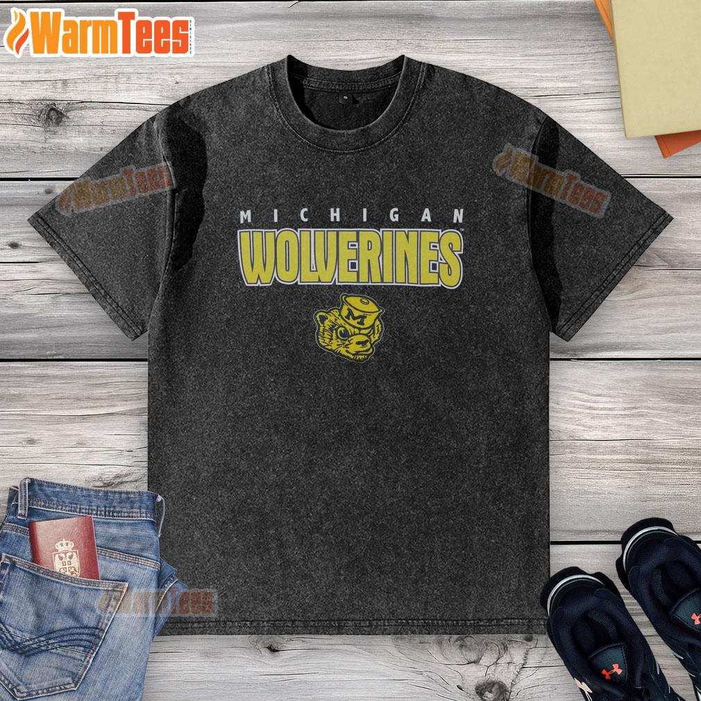Premium Michigan Wolverines Throwback T-Shirt - Image 6