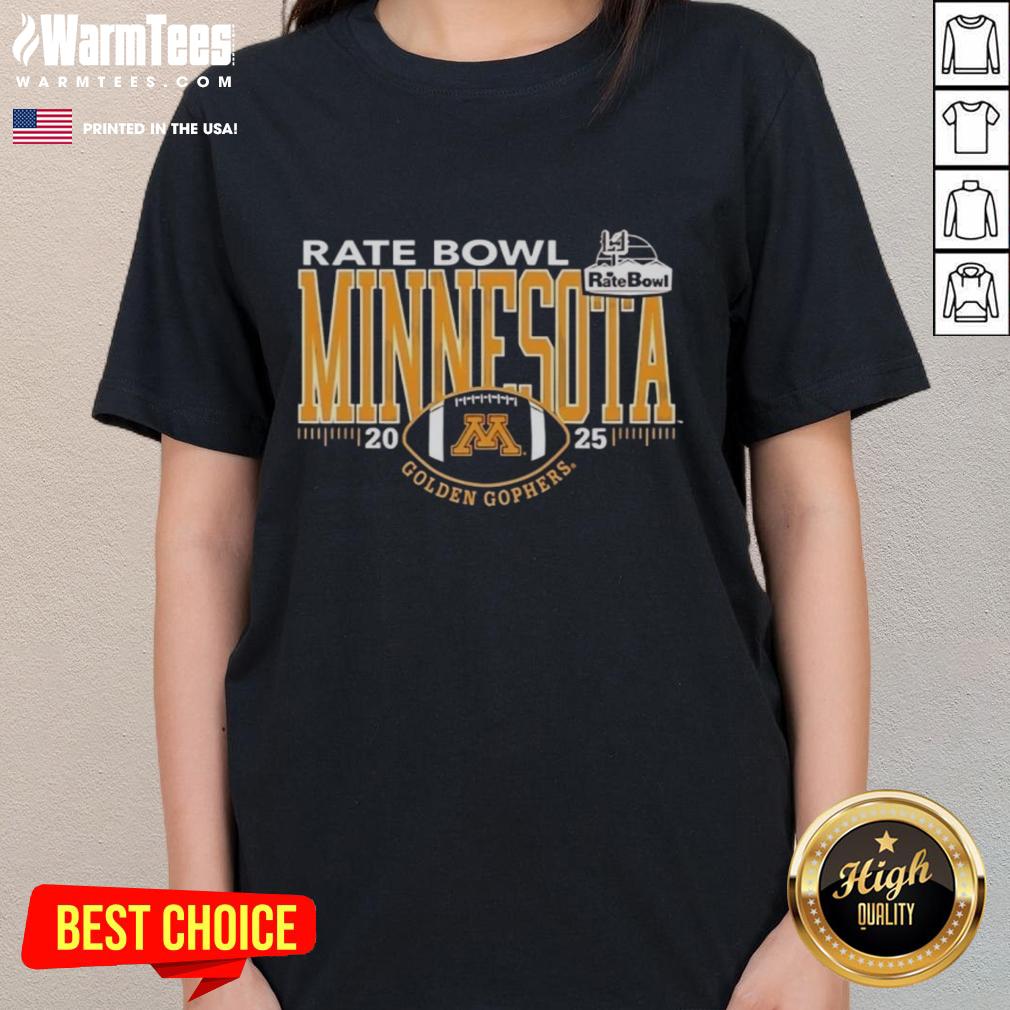 Premium Minnesota Golden Gophers 2025 Rate Bowl Logo T-Shirt - Image 3