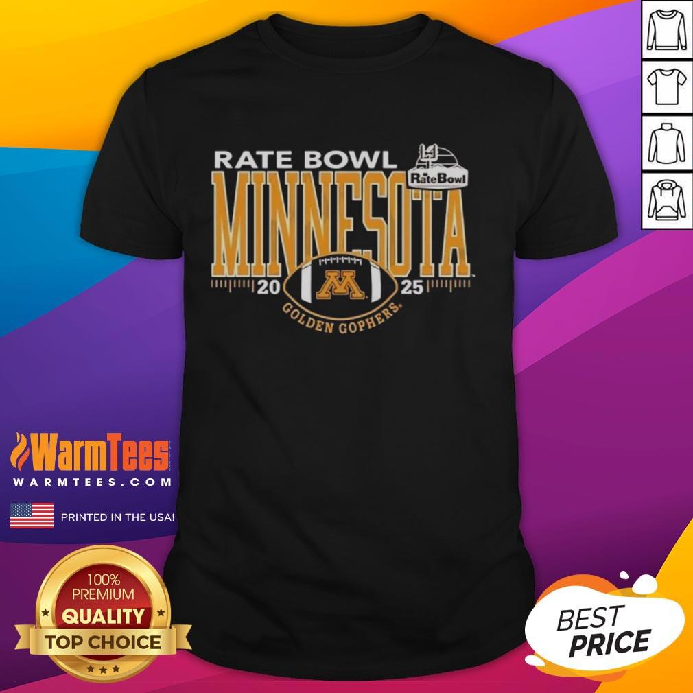 Premium Minnesota Golden Gophers 2025 Rate Bowl Logo T-Shirt