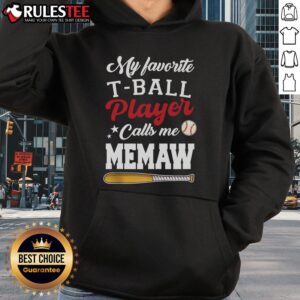 Alternative view of Premium Mother's Day My Favorite T-Ball Player Calls Me Memaw T-Shirt