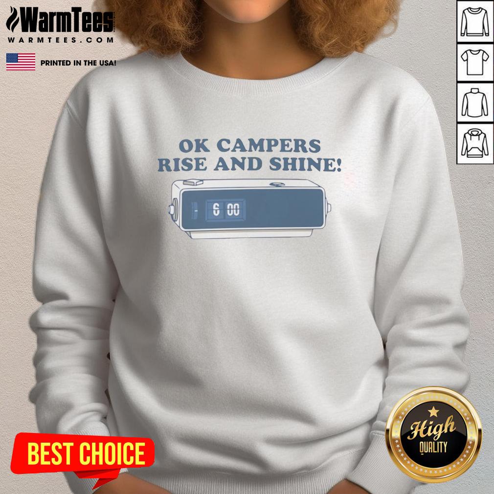 Premium Ok Campers Rise And Shine T-Shirt - Image 5