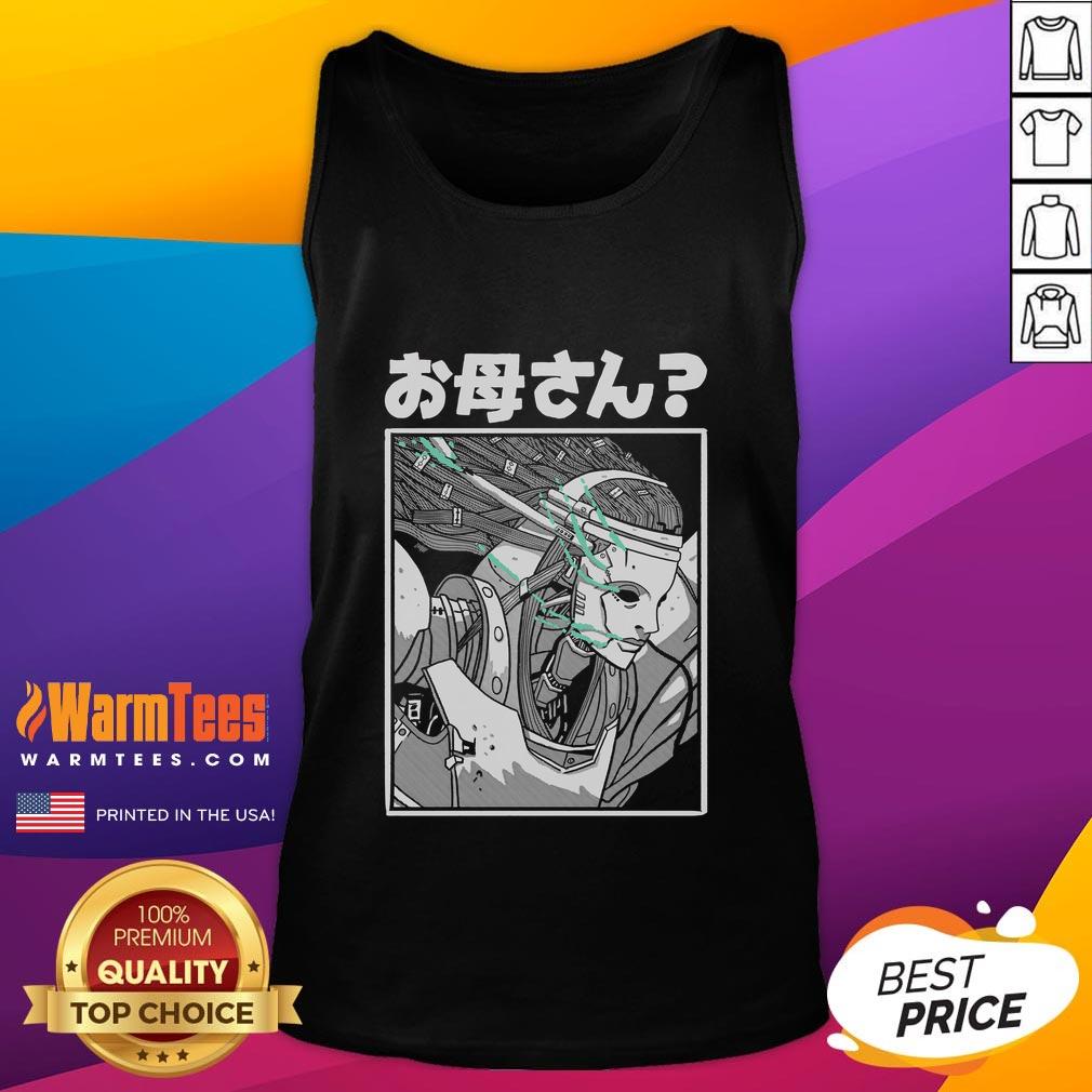 Premium Okaasan Mother Manga Robot T-Shirt - Image 4