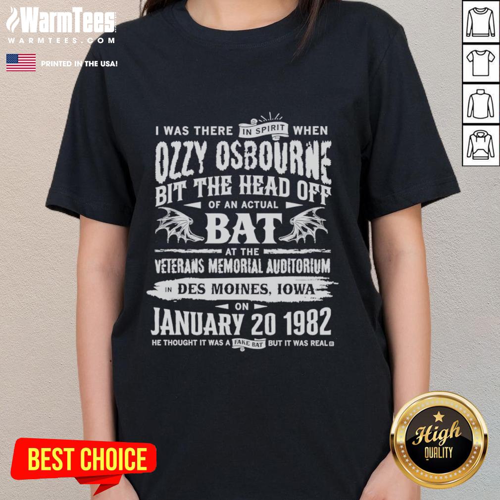 Premium Ozzy Osbourne I Was There In Spirit T-Shirt - Image 3