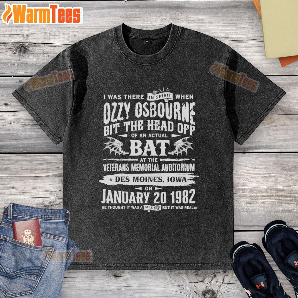 Premium Ozzy Osbourne I Was There In Spirit T-Shirt - Image 6