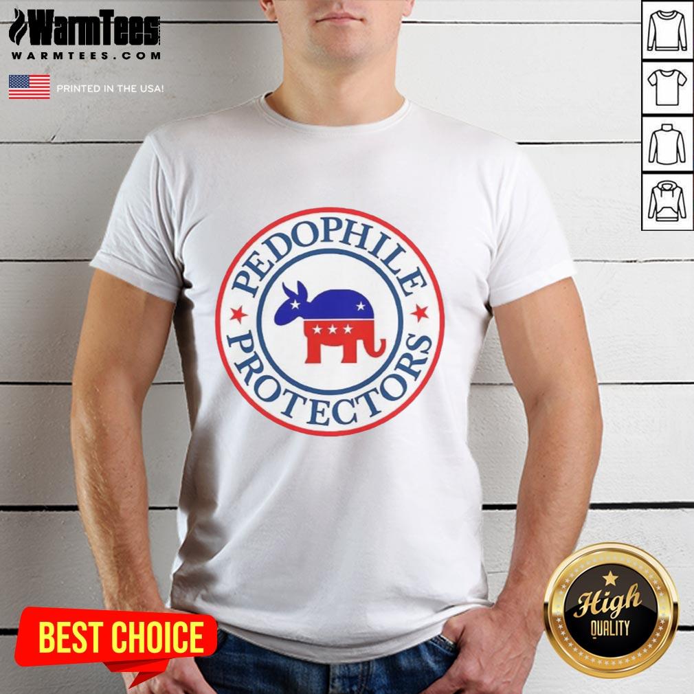 Premium Pedophile Protectors Logo Parody T-Shirt