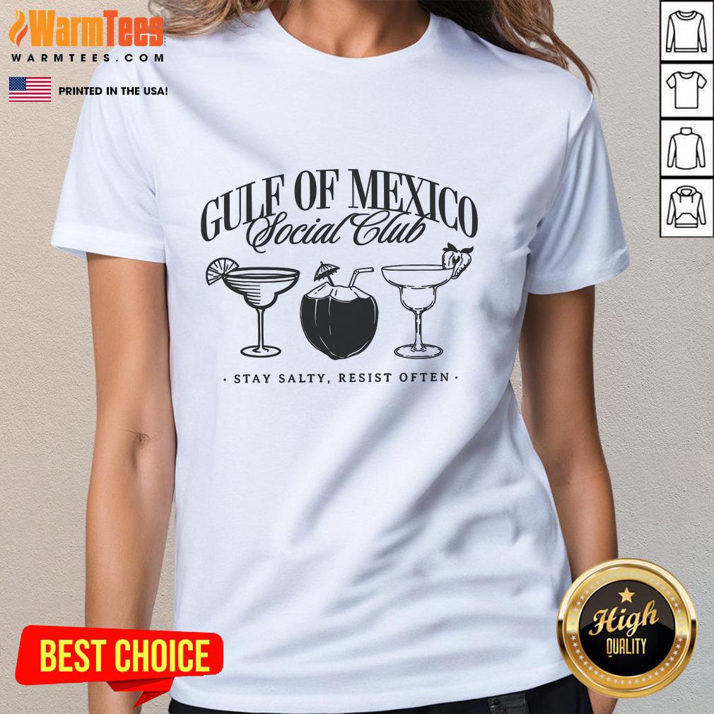 Premium Retro Gulf Of Mexico Social Club Progressive Liberal T-Shirt - Image 3