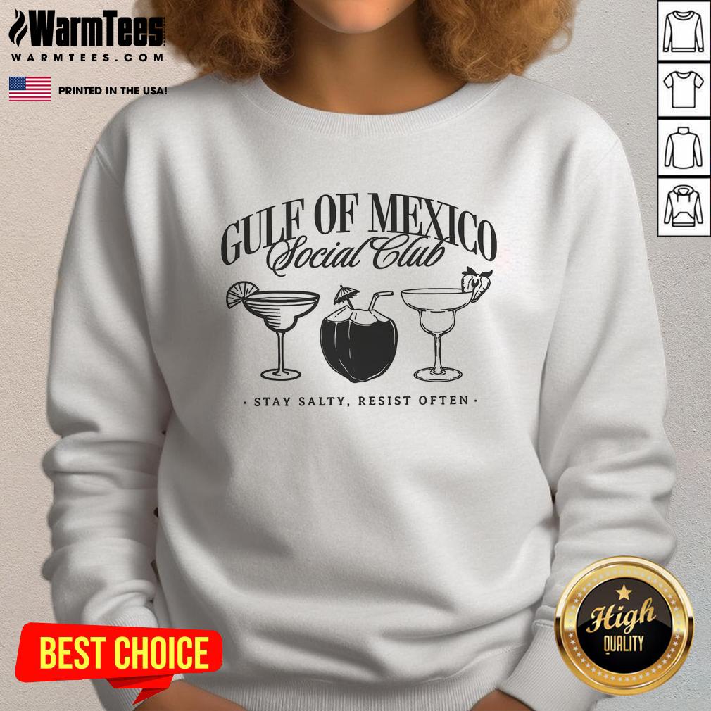 Premium Retro Gulf Of Mexico Social Club Progressive Liberal T-Shirt - Image 5